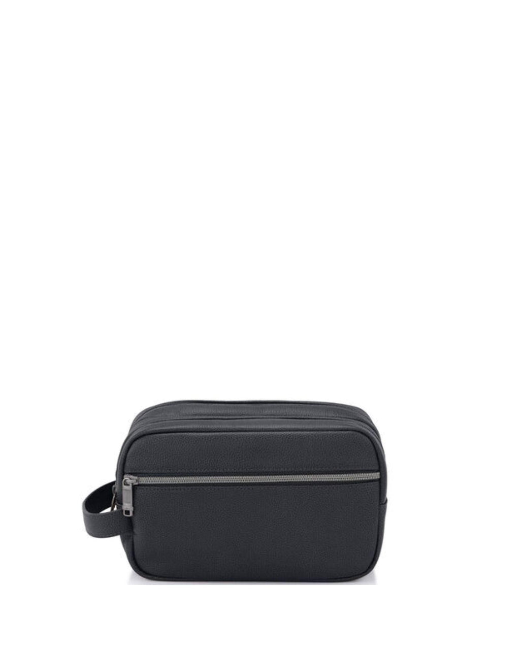 Samsonite Classic Leather Travel Toiletry Kit - Black Front Image 2