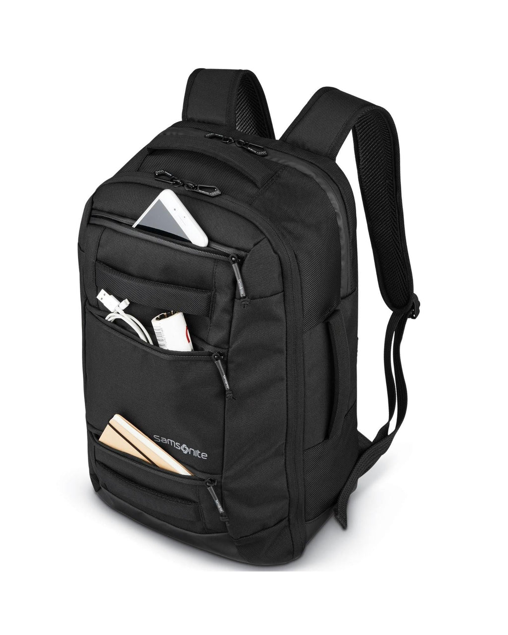 Samsonite Detour Travel Backpack - Black Front Image 2