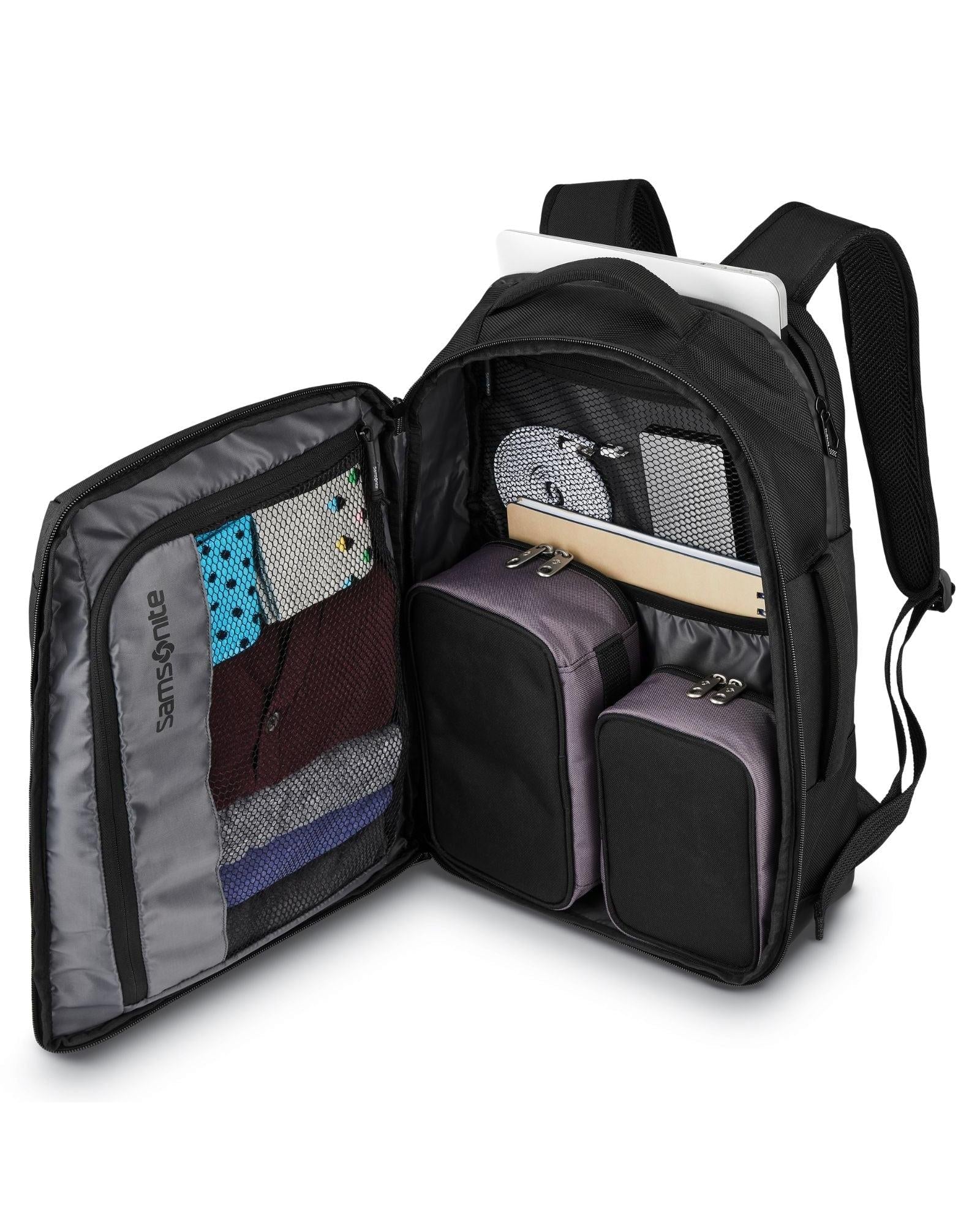 Samsonite Detour Travel Backpack - Black Interior Back Image 4