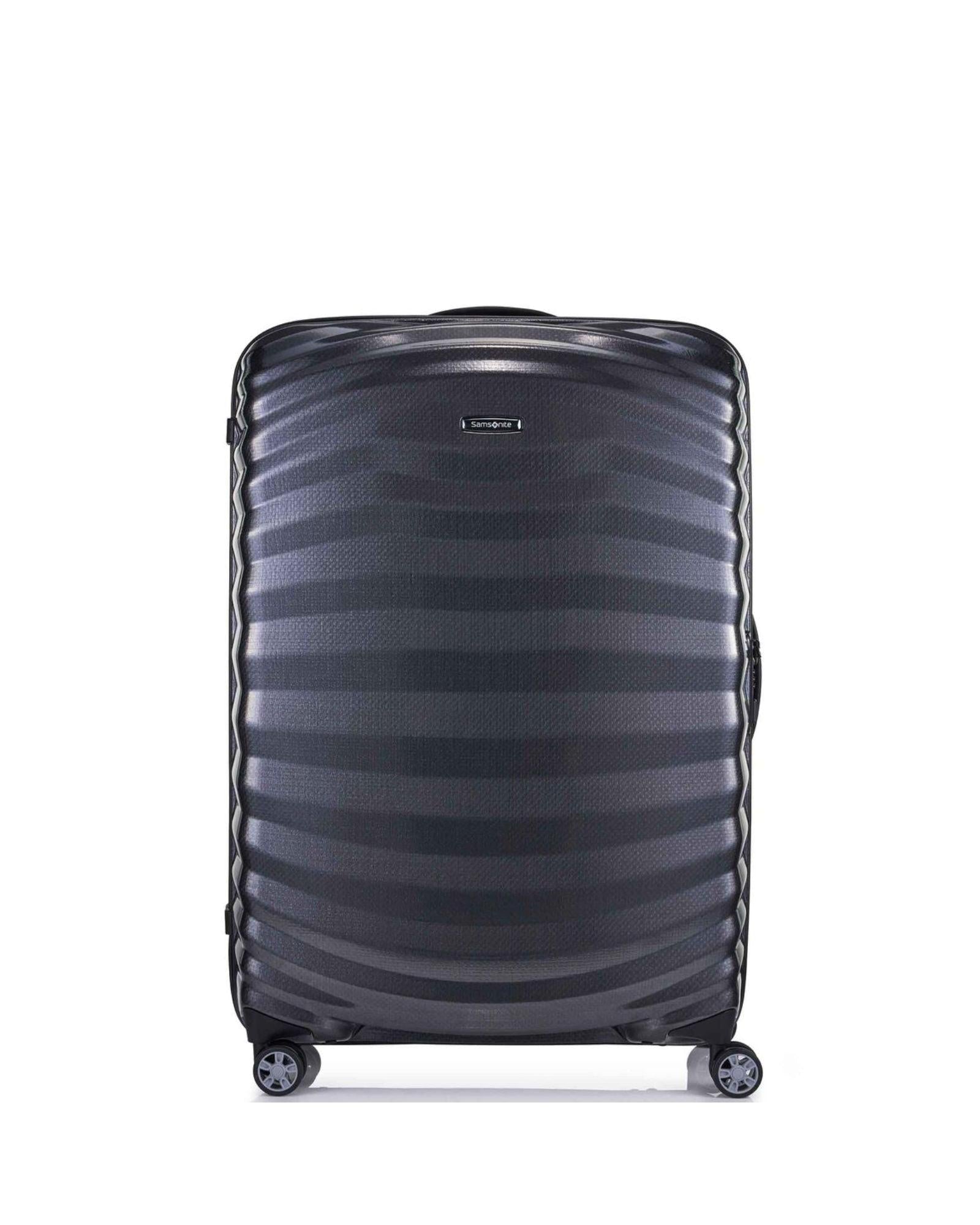 Samsonite Lite-Shock Sport Hardside Large Spinner Suitcase - 81cm - Black Front Image 2