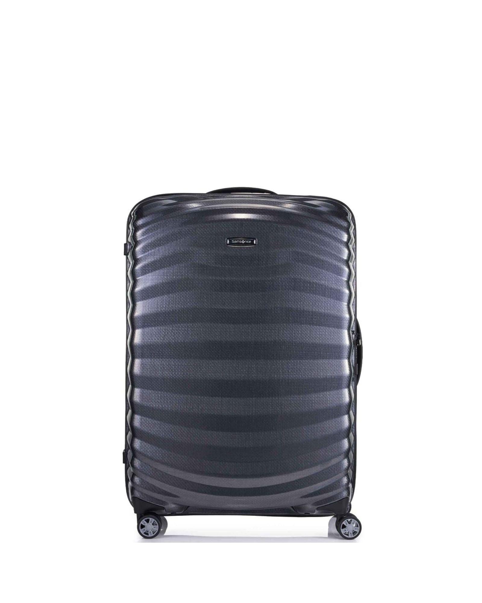 Samsonite Lite-Shock Sport Hardside Medium Spinner Suitcase - 75cm - Black Front Image 2