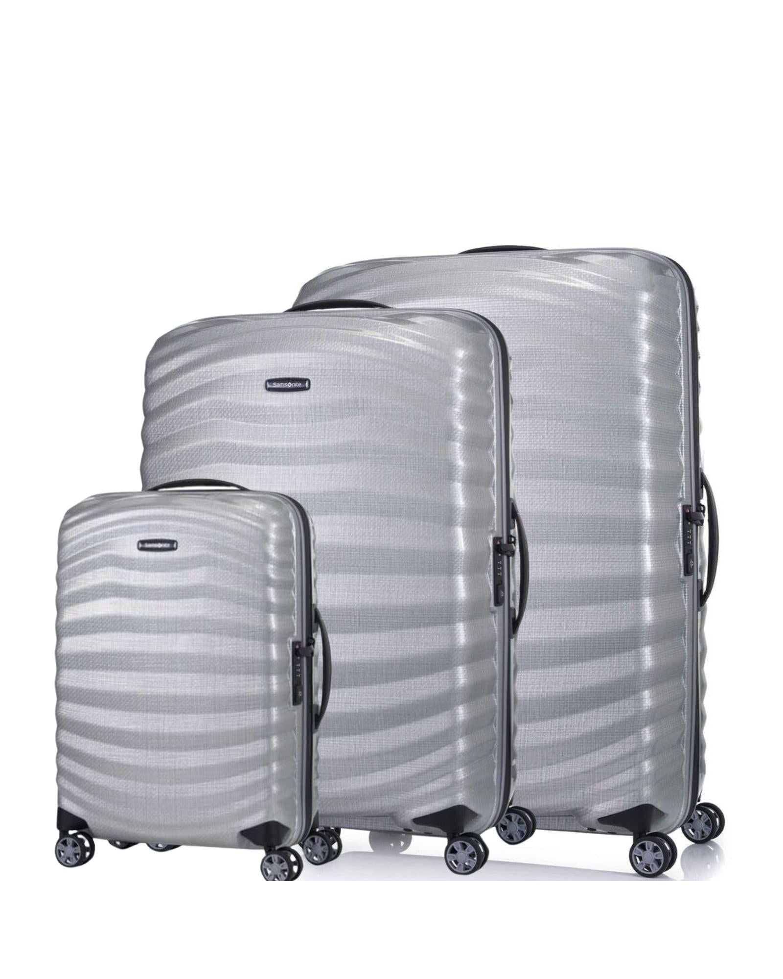 Samsonite Lite-Shock Sport Hardside 3-Piece Spinner Luggage Set - Silver Image 1