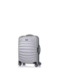 Samsonite Lite-Shock Sport Hardside Carry-On Spinner Suitcase - 55cm - Silver Front Left Image 1