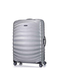 Samsonite Lite-Shock Sport Hardside Large Spinner Suitcase - 81cm - Silver Front Left Image 1