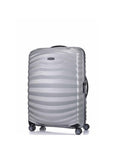 Samsonite Lite-Shock Sport Hardside Medium Spinner Suitcase - 75cm - Silver Front Left Image 1