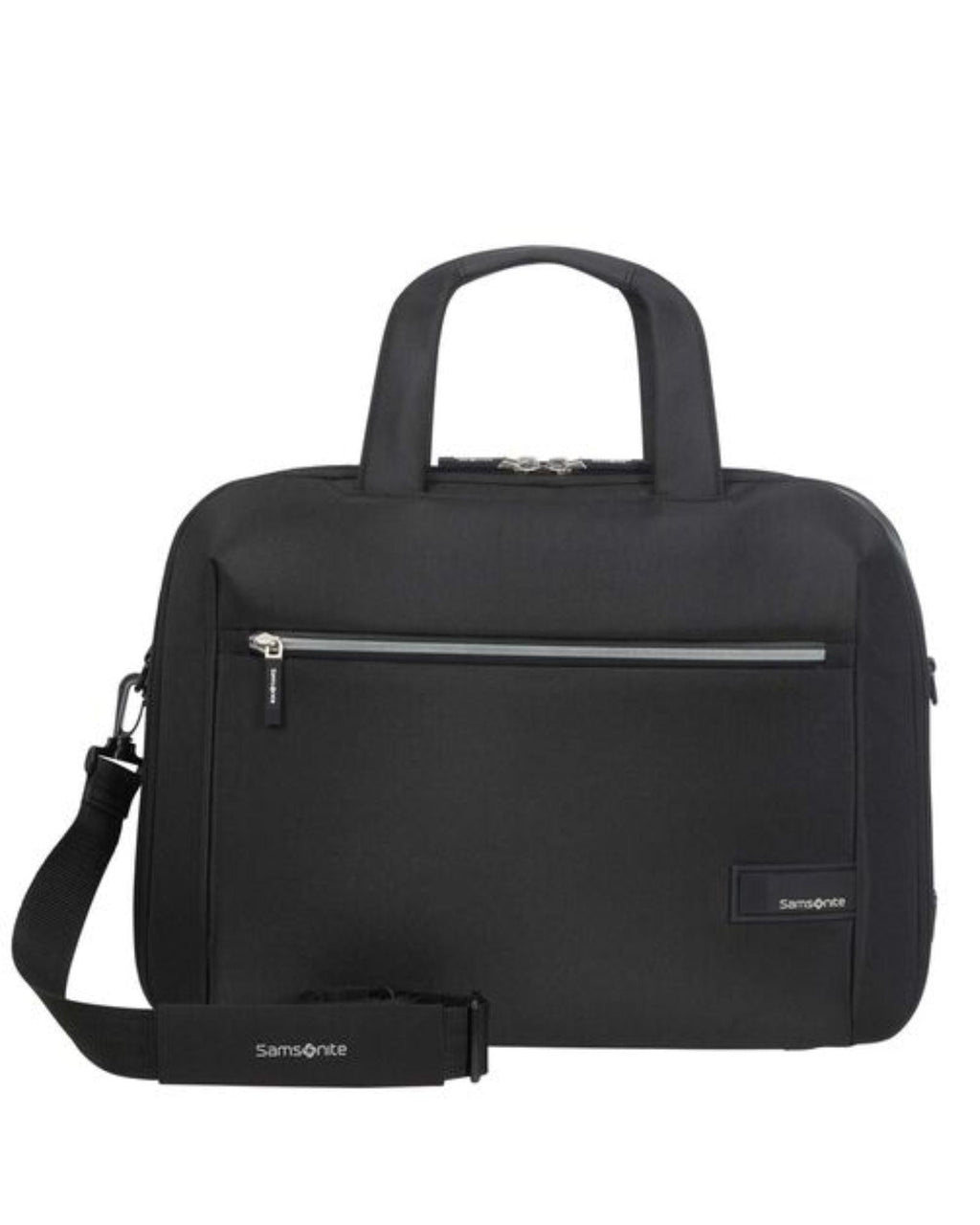 Samsonite Litepoint Bailhandle Laptop Briefcase - 15.6-Inch - Black Front Image 2