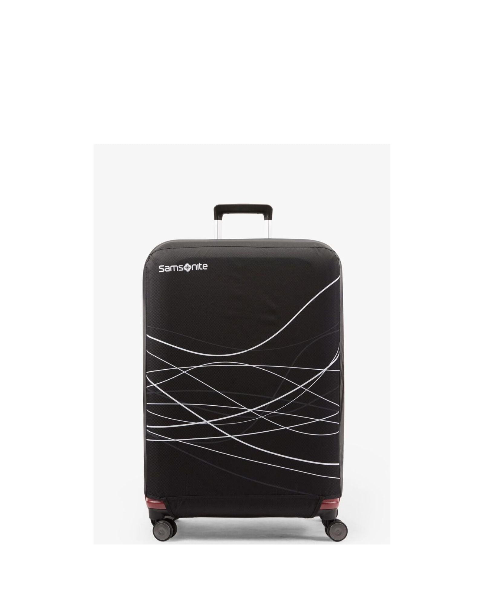 Samsonite Foldable Luggage Cover - Medium - Black Front Image 1