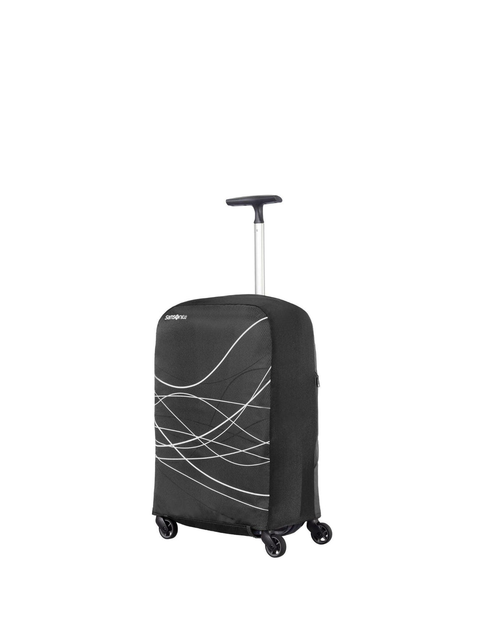 Samsonite Foldable Luggage Cover - Small - Black Front Left Image 1