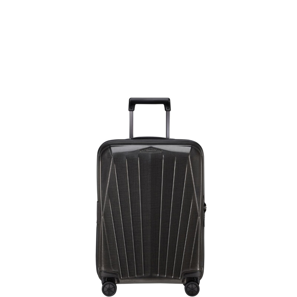 Samsonite Major-Lite Expandable Hardside Carry-On Spinner Suitcase - 55cm - Black Front Image 2