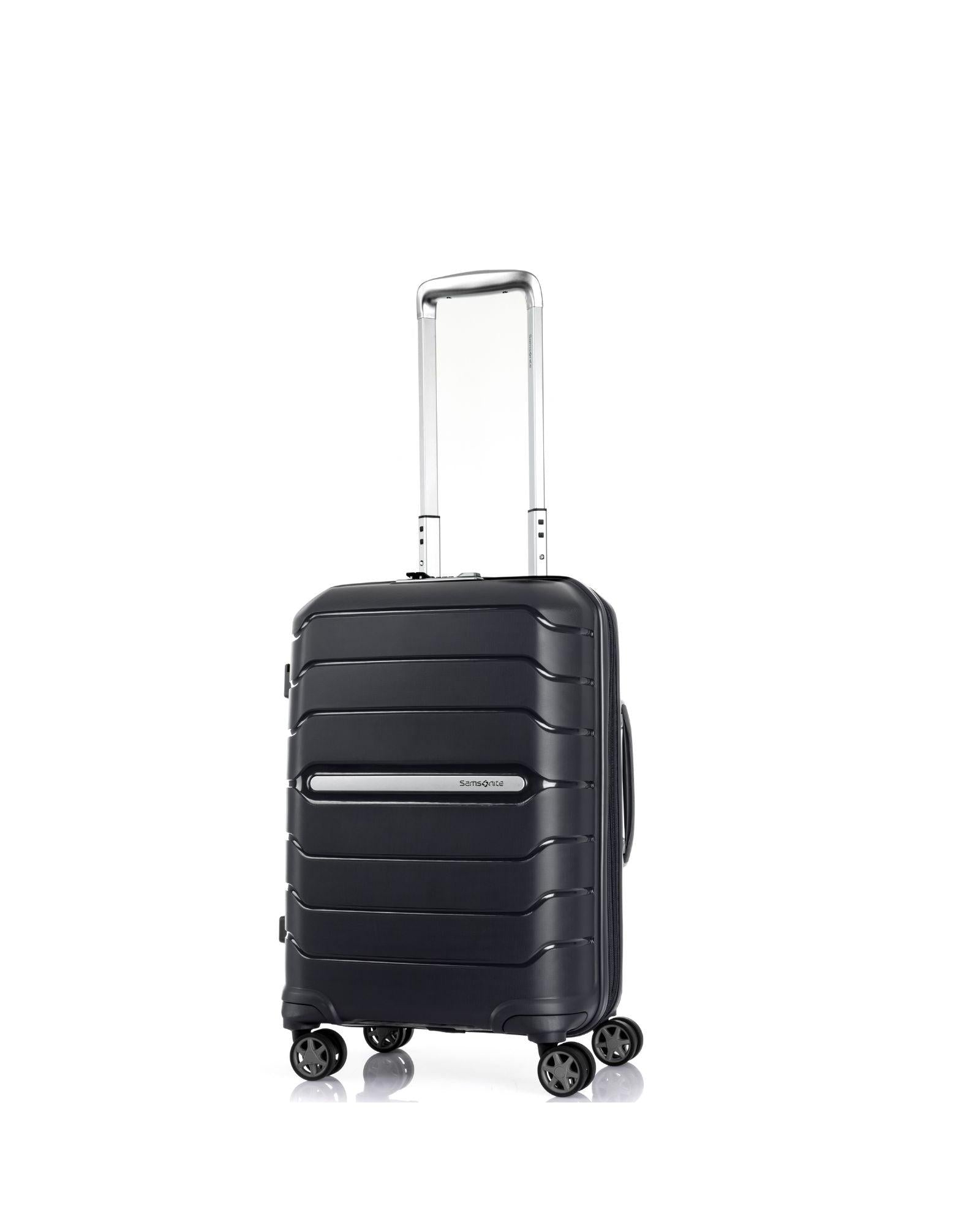 Samsonite Oc2lite Expandable Hardside Carry-On Spinner Suitcase - 55cm - Black Front Left Image 1