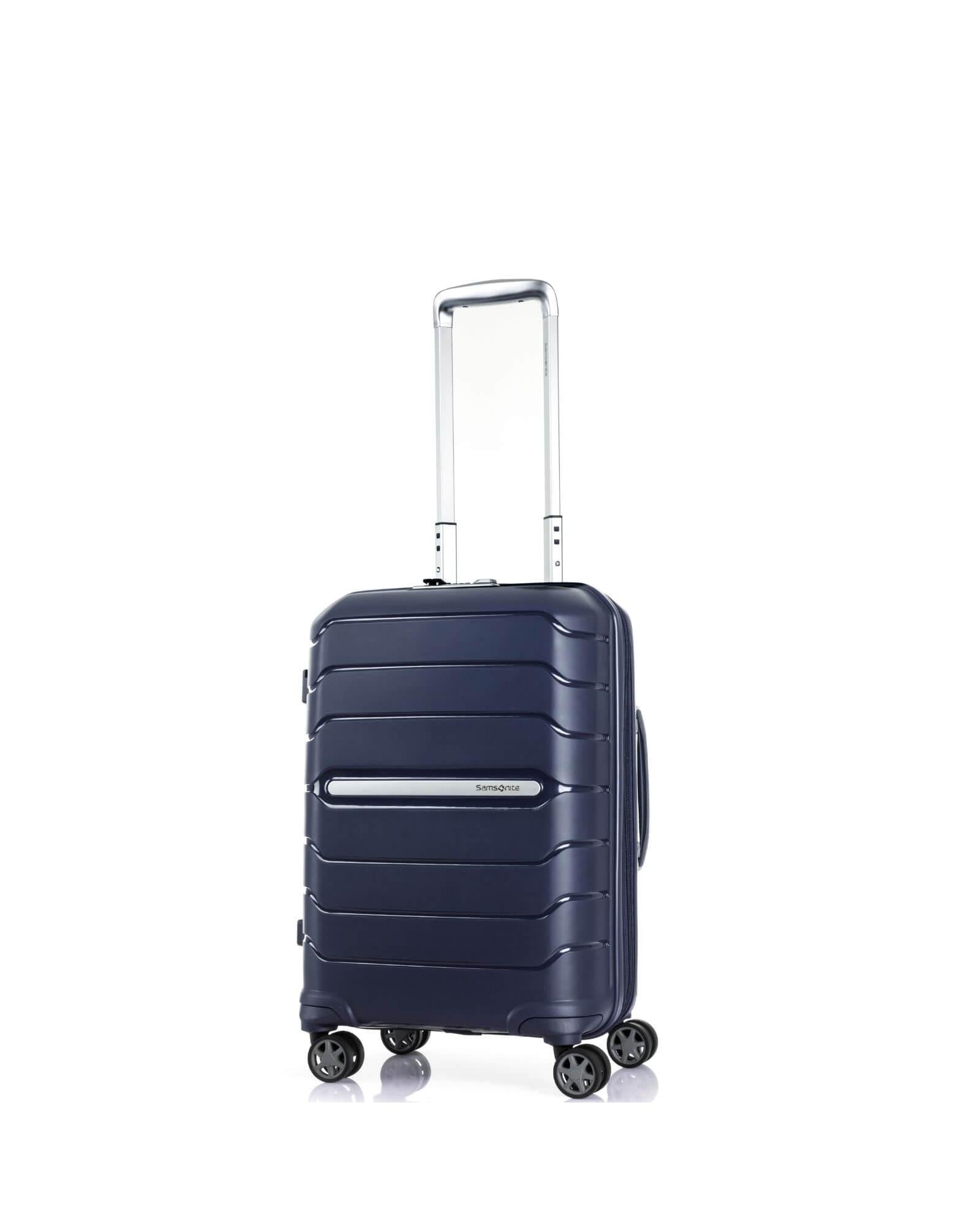 Samsonite Oc2lite Expandable Hardside Carry-On Spinner Suitcase - 55cm - Navy Blue Front Left Image 1