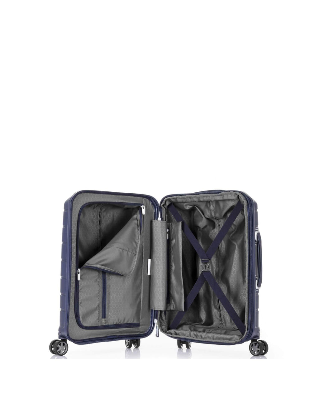 Samsonite Oc2lite Expandable Hardside Carry-On Spinner Suitcase - 55cm - Navy Blue Interior Image 6