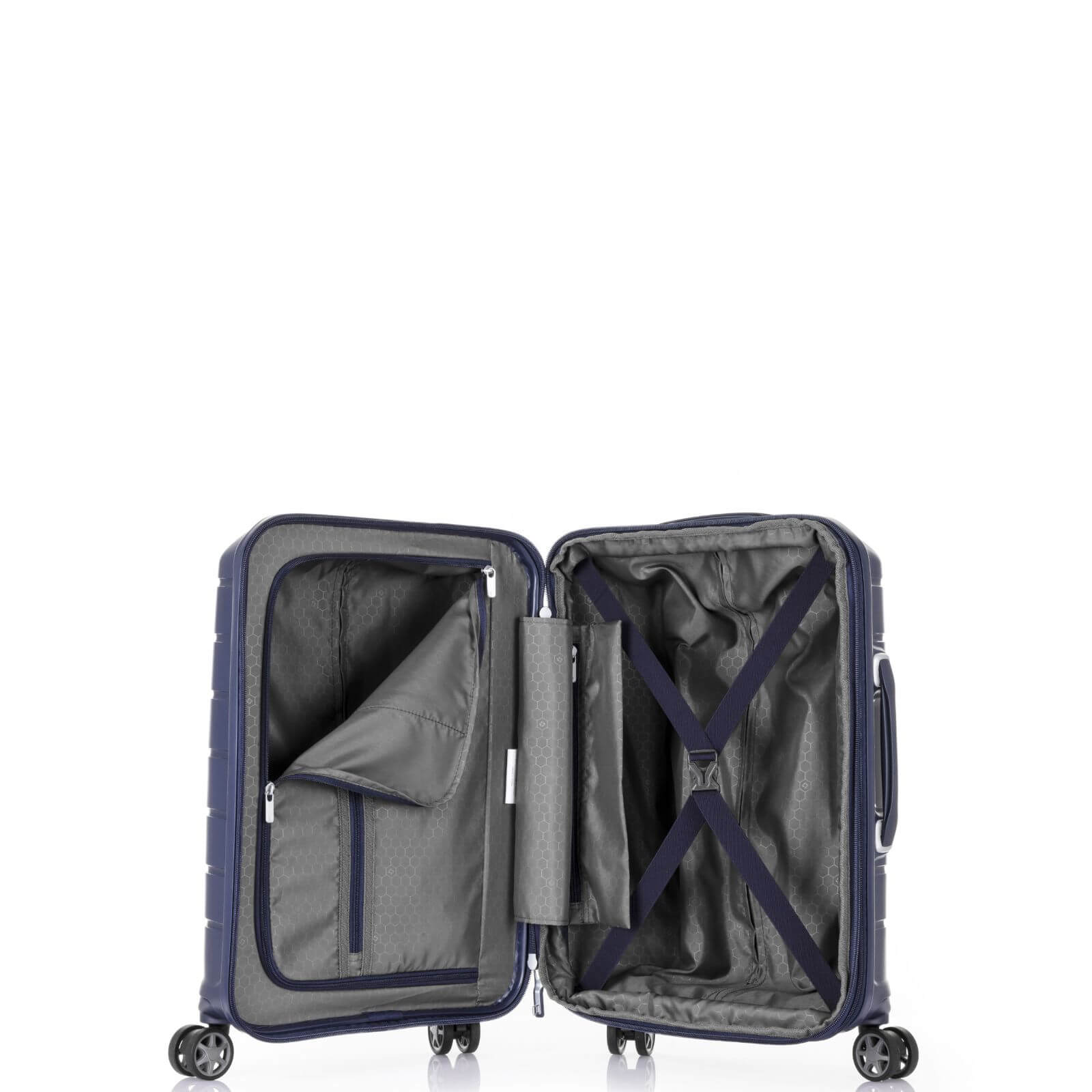 Samsonite Oc2lite Expandable Hardside Carry-On Spinner Suitcase - 55cm - Navy Blue