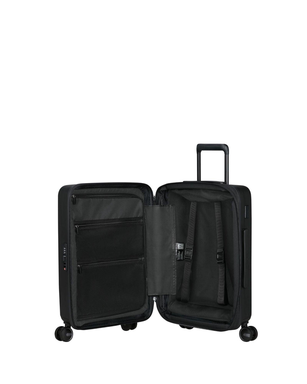 Samsonite Restackd Expandable Easy Access Carry-On Spinner Suitcase - 55cm - Black Interior Image 9