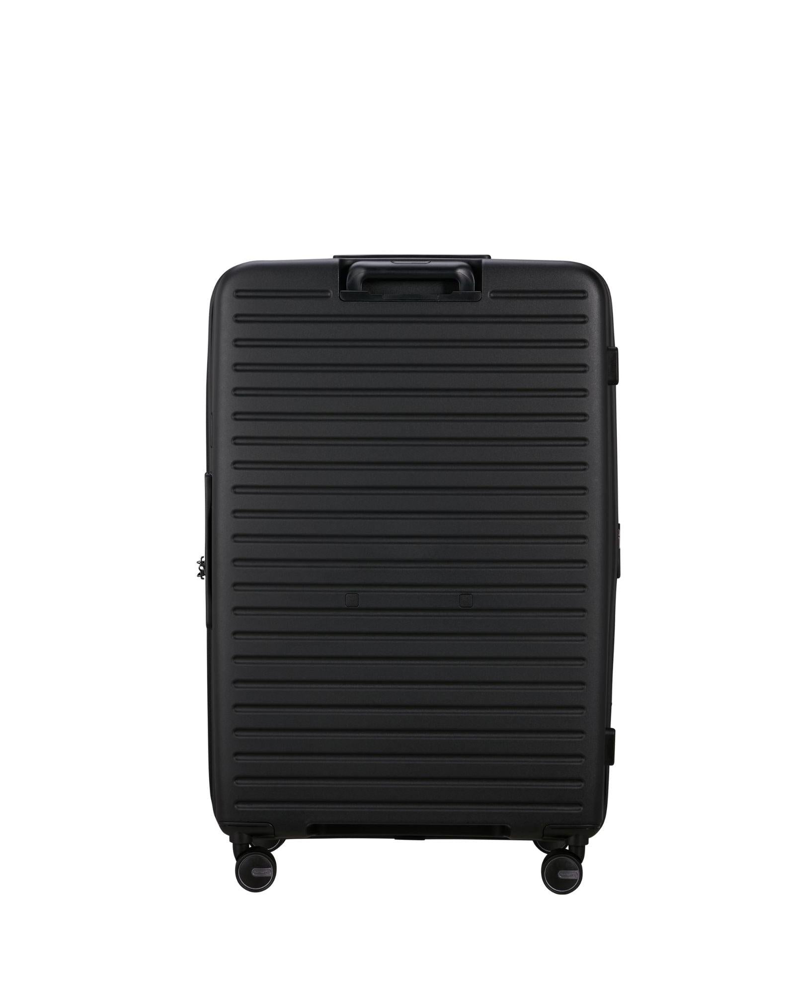 Samsonite Restackd Expandable Extra-Large Spinner Suitcase - 81cm - Black Back Image 3