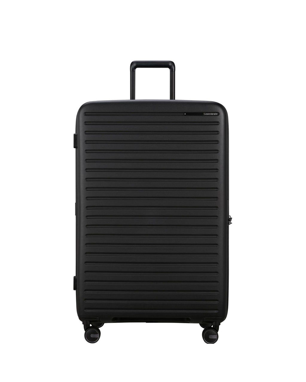 Samsonite Restackd Expandable Extra-Large Spinner Suitcase - 81cm - Black Front Image 2
