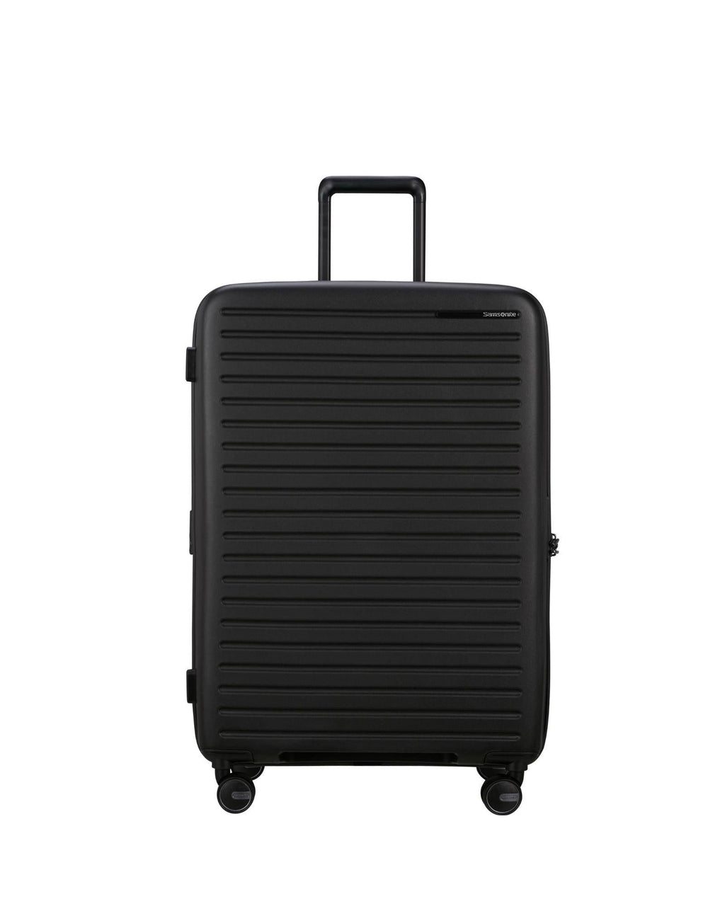 Samsonite Restackd Expandable 3-Piece Spinner Luggage Set - Black Front Image 2