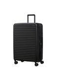 Samsonite Restackd Expandable Large Spinner Suitcase - 75cm - Black Front Right Image 1