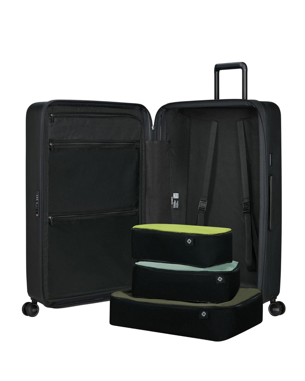 Samsonite Restackd Expandable Large Spinner Suitcase - 75cm - Black Interior Image 9
