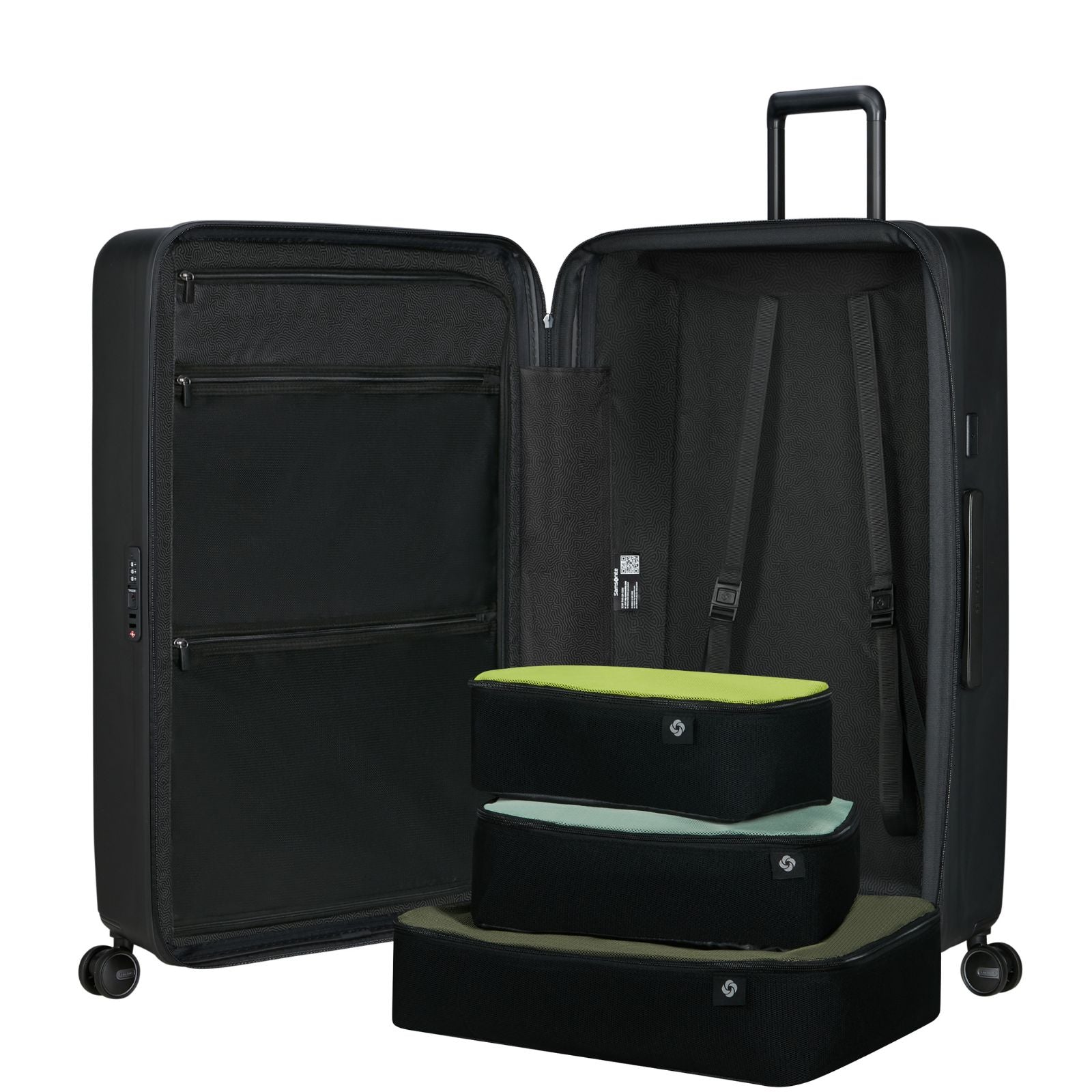 Samsonite Restackd Expandable Large Spinner Suitcase - 75cm - Black