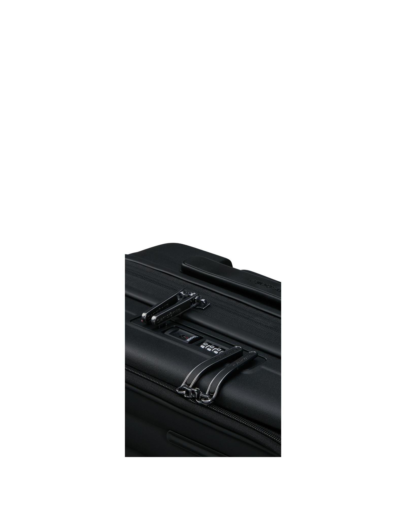 Samsonite Restackd Expandable Easy Access Carry-On Spinner Suitcase - 55cm - Black Image 13