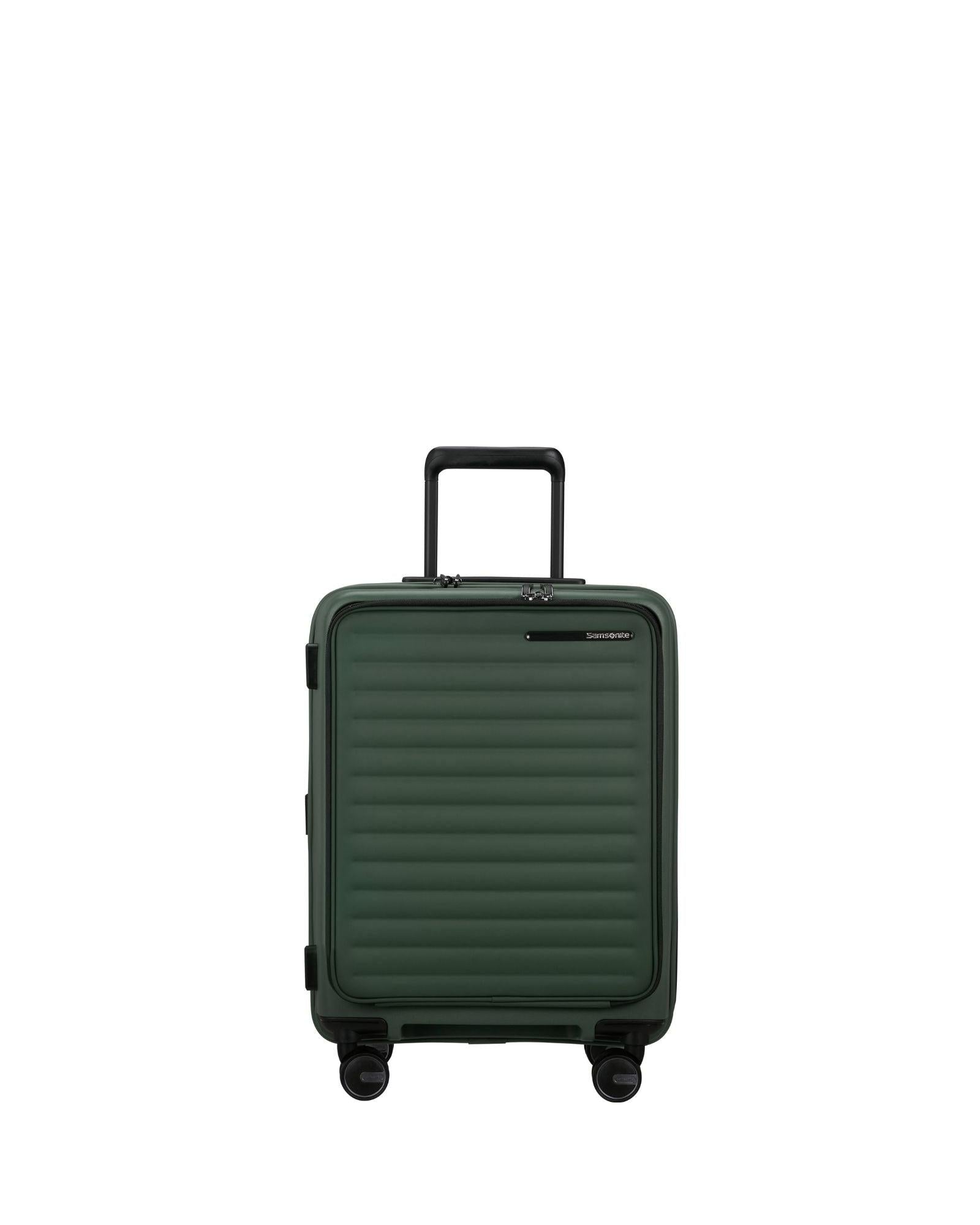 Samsonite Restackd Expandable Easy Access Carry-On Spinner Suitcase - 55cm - Sage Front Image 2
