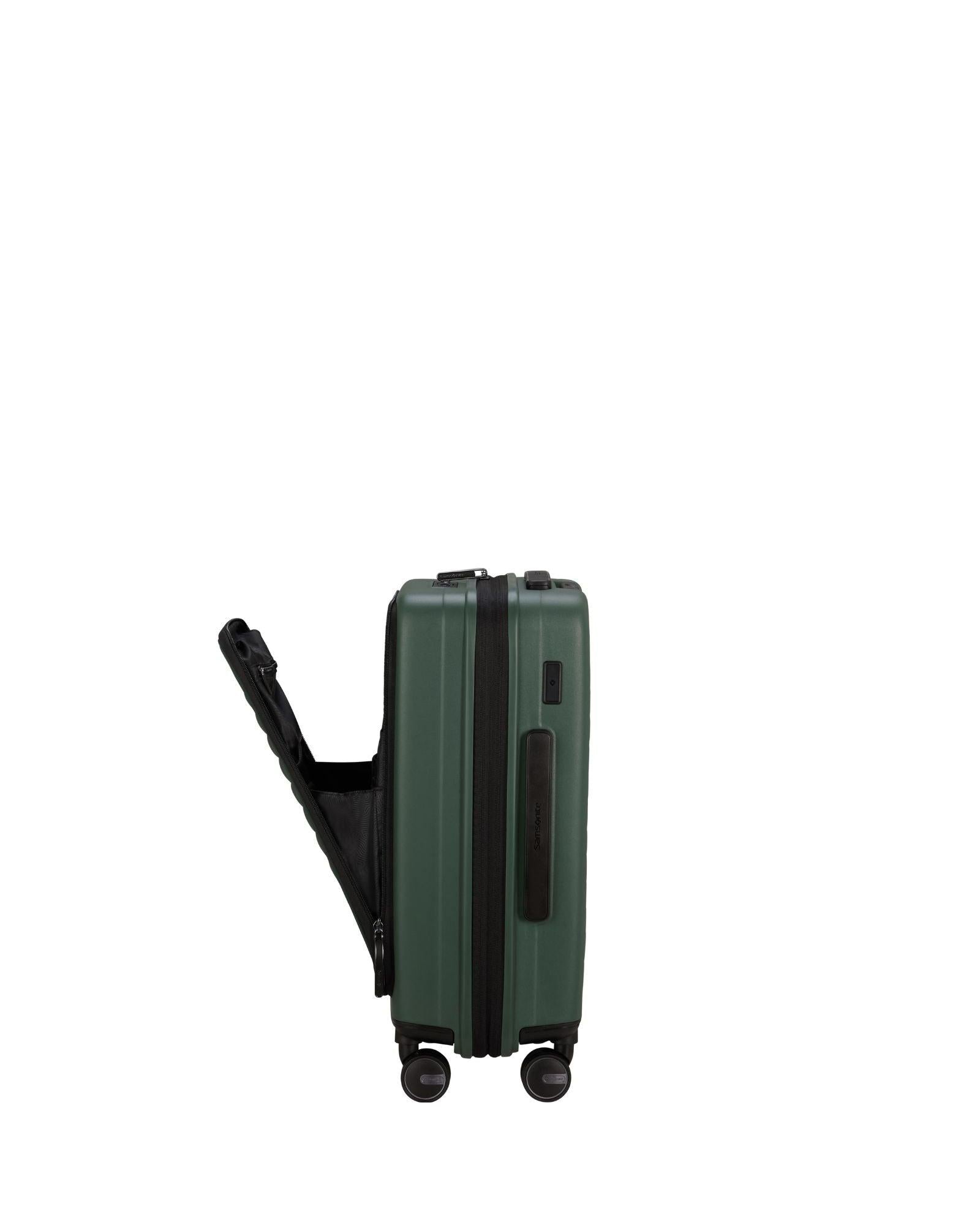 Samsonite Restackd Expandable Easy Access Carry-On Spinner Suitcase - 55cm - Sage Front Image 4