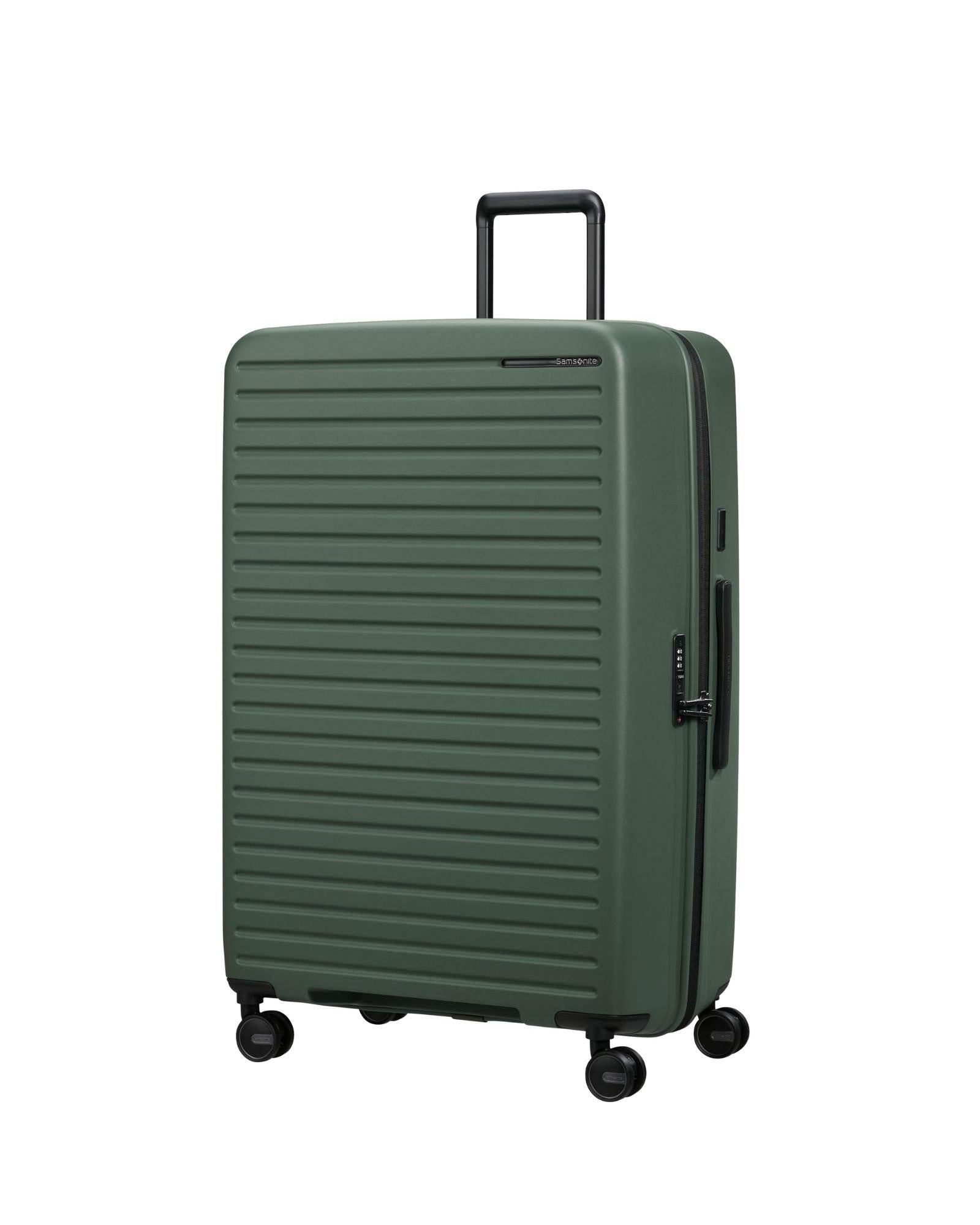 Samsonite Restackd Expandable Extra-Large Spinner Suitcase - 81cm - Sage Front Right Image 1