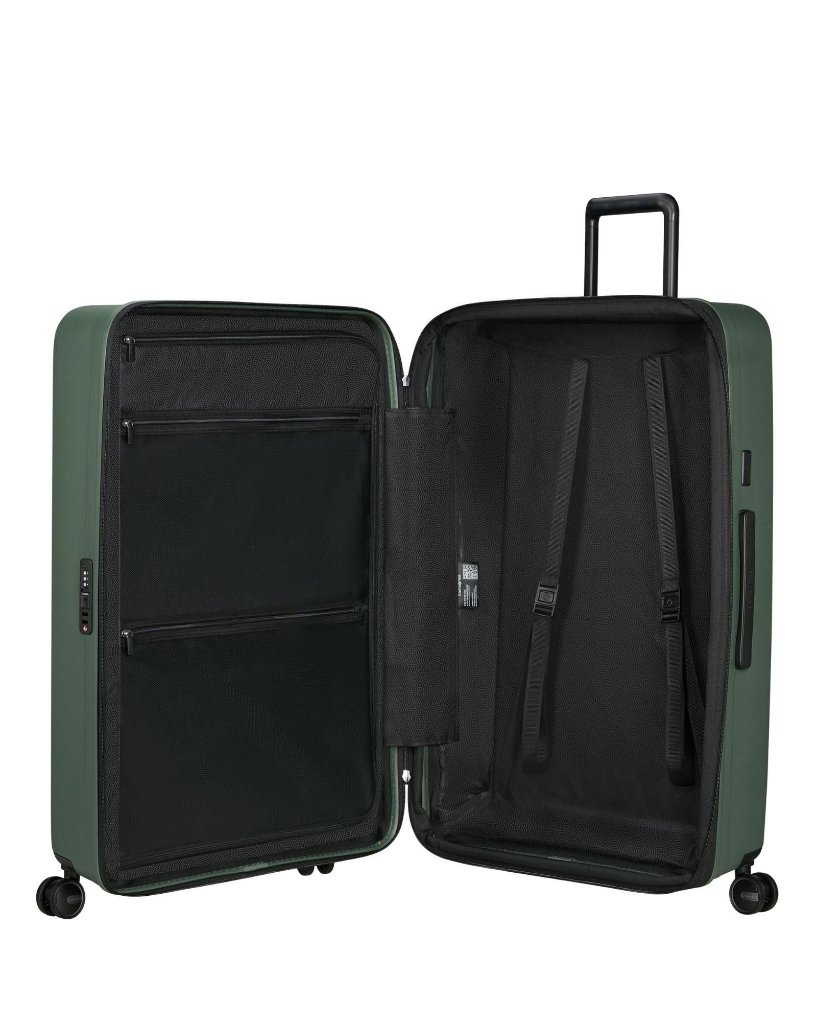 Samsonite Restackd Expandable 3-Piece Spinner Luggage Set - Sage Interior Image 7
