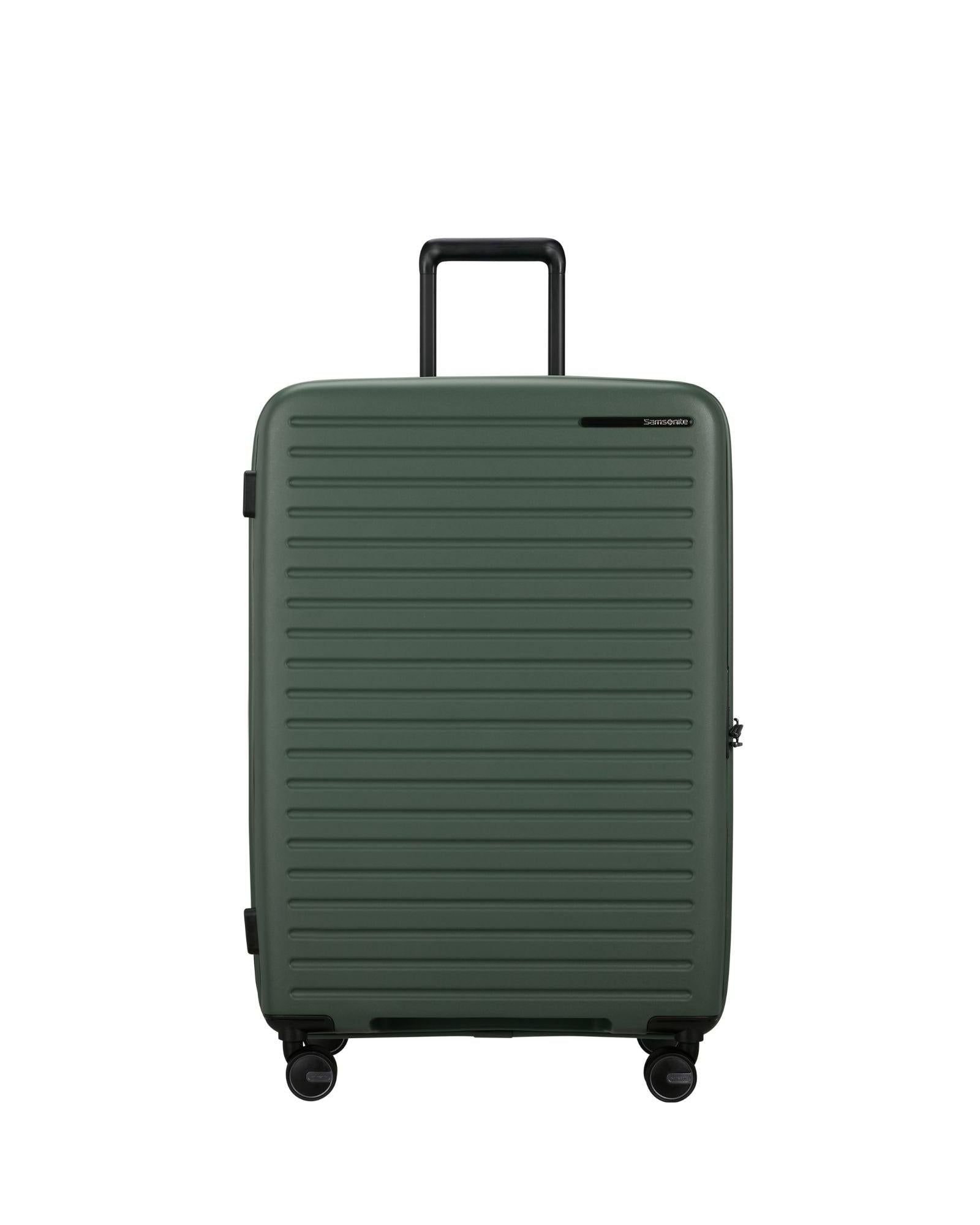 Samsonite Restackd Expandable Large Spinner Suitcase - 75cm - Sage Front Image 2