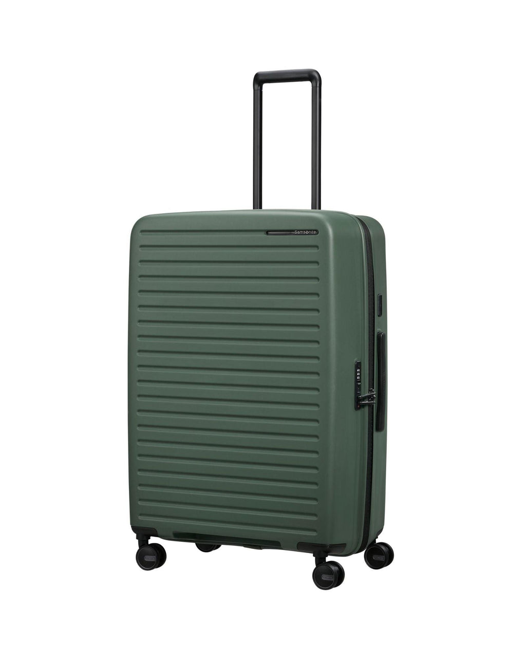 Samsonite Restackd Expandable Large Spinner Suitcase - 75cm - Sage Front Right Image 1
