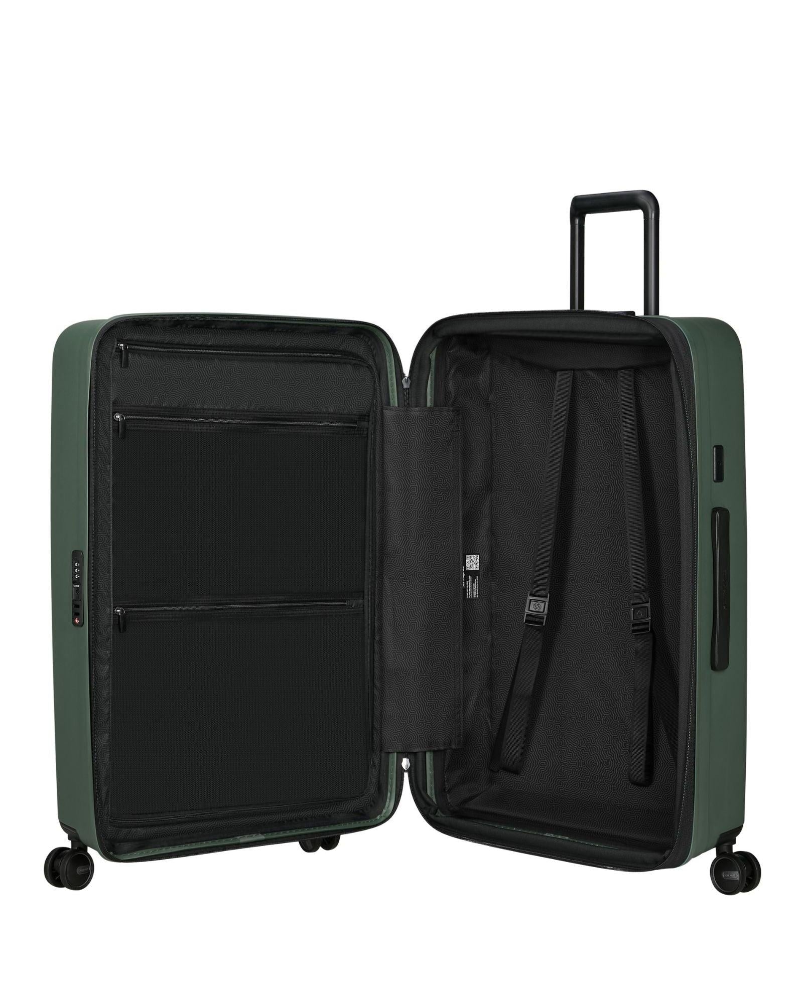 Samsonite Restackd Expandable Large Spinner Suitcase - 75cm - Sage Interior Image 7