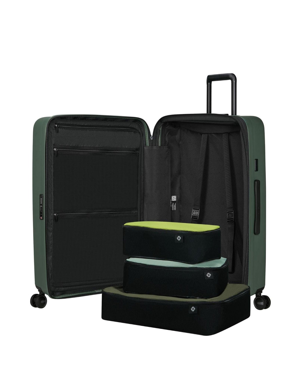 Samsonite Restackd Expandable Large Spinner Suitcase - 75cm - Sage Interior Image 9