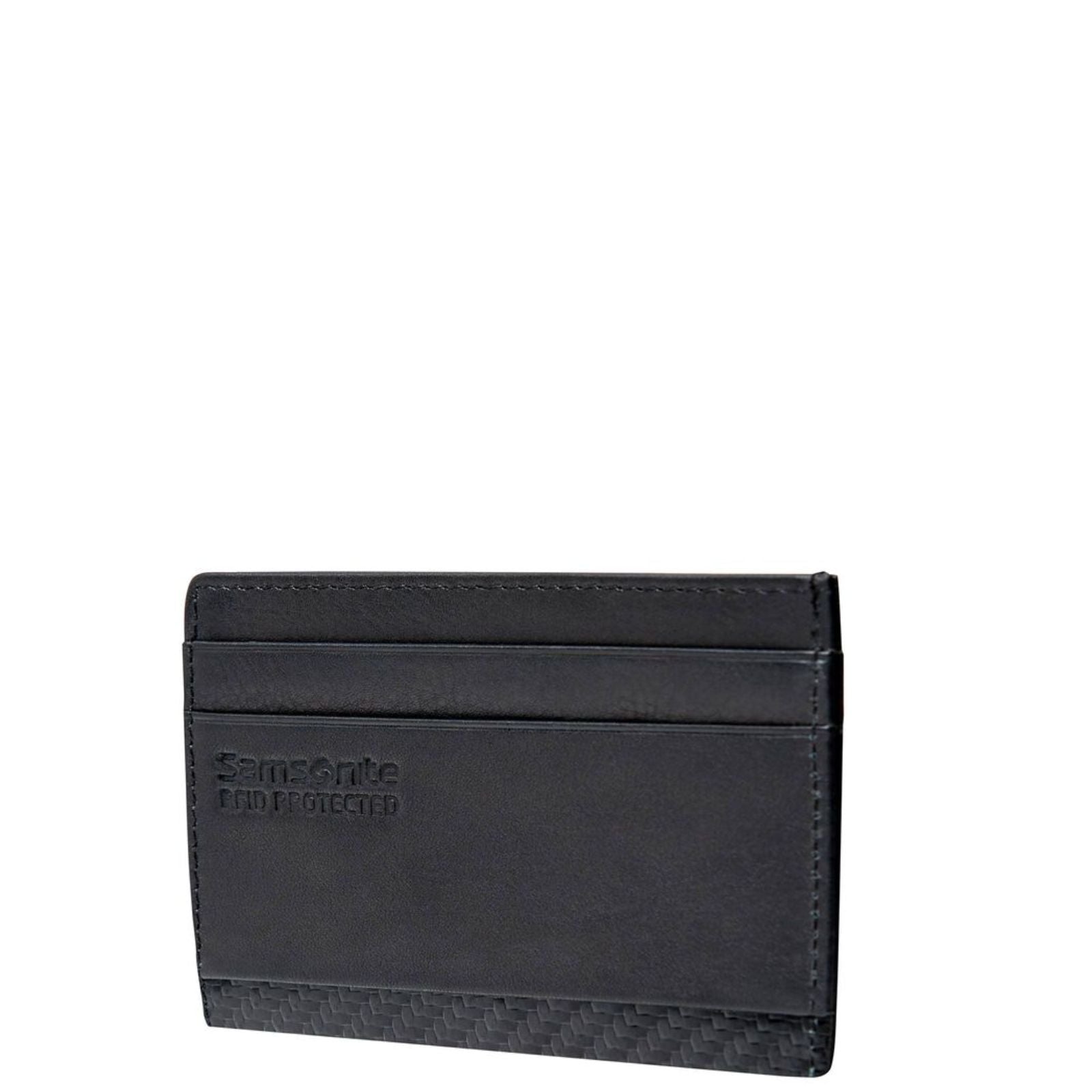 Samsonite RFID DLX Leather Card & Note Holder + 4CC - Black