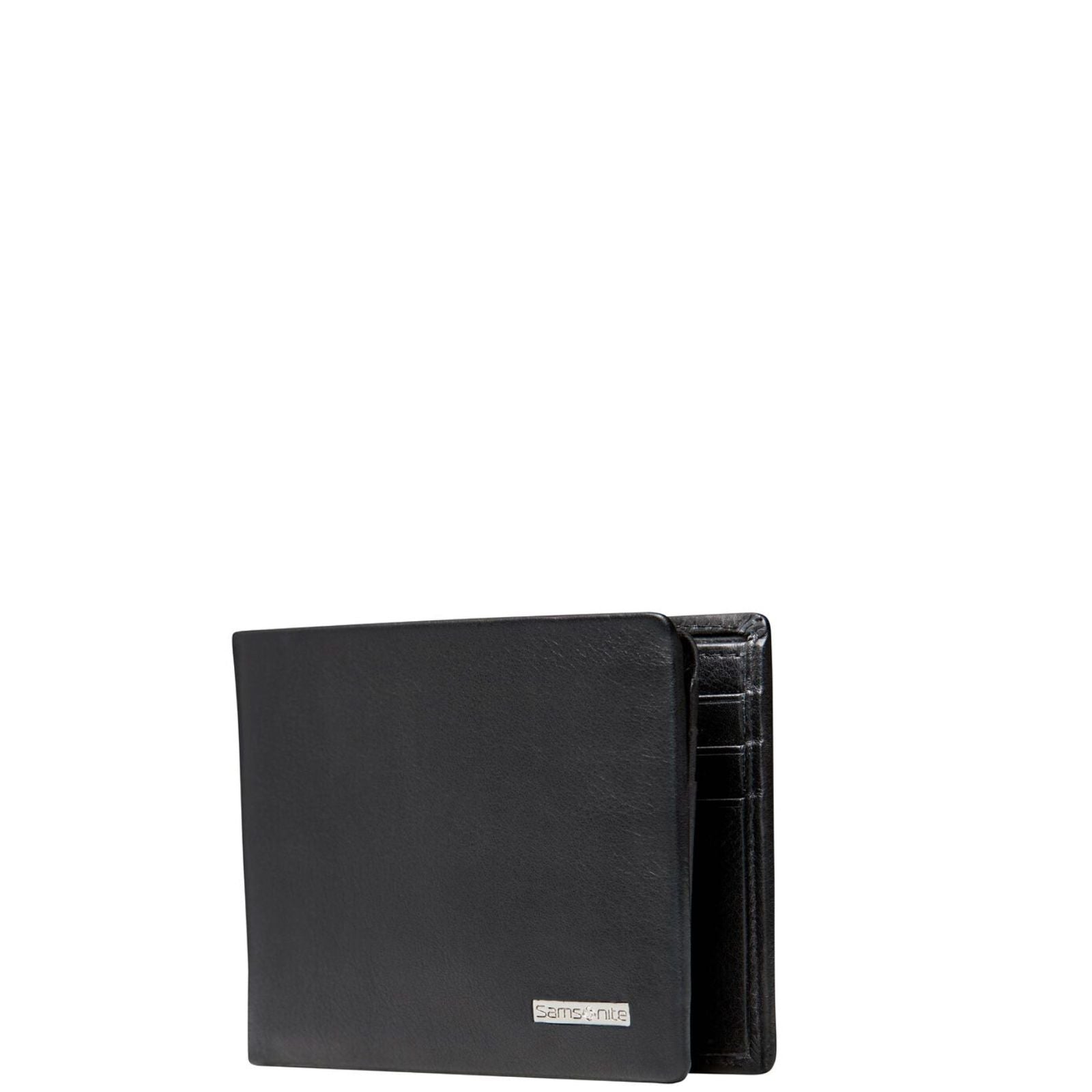 Samsonite RFID DLX Leather Wallet with ID + 9CC - Black