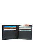 Samsonite RFID DLX Leather Wallet with ID + 9CC - Black Interior Image 1