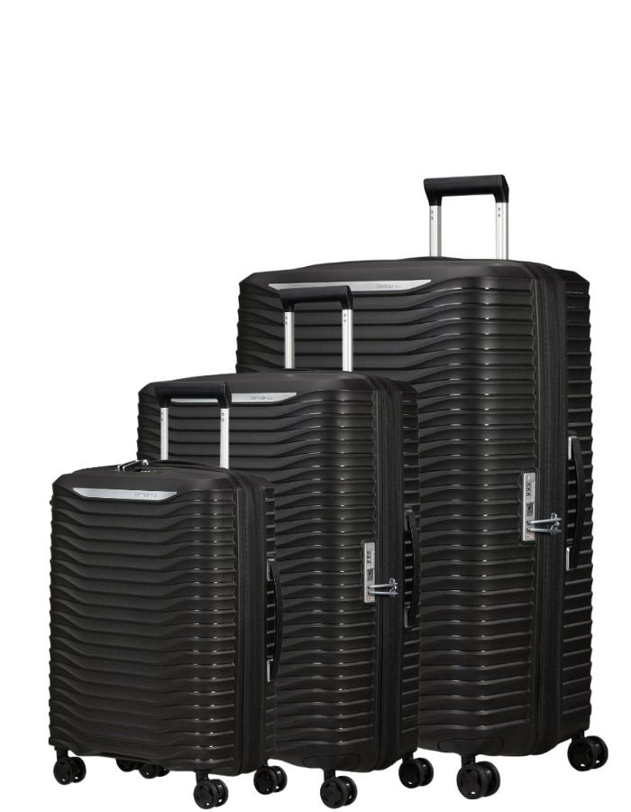 Samsonite Upscape Expandable Hardside 3-Piece Spinner Luggage Set - Black Front Right Image 1
