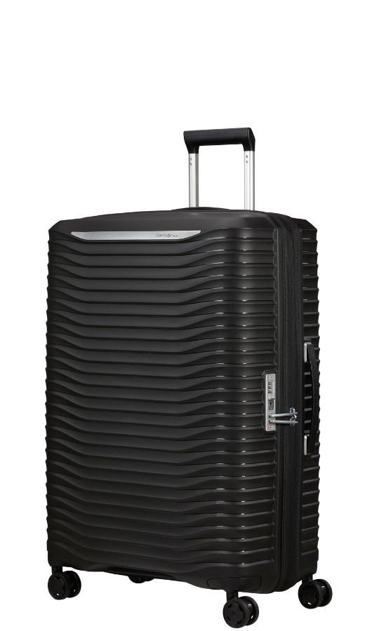 Samsonite Upscape Expandable Hardside Medium Spinner Suitcase - 75cm - Black Front Right Image 1