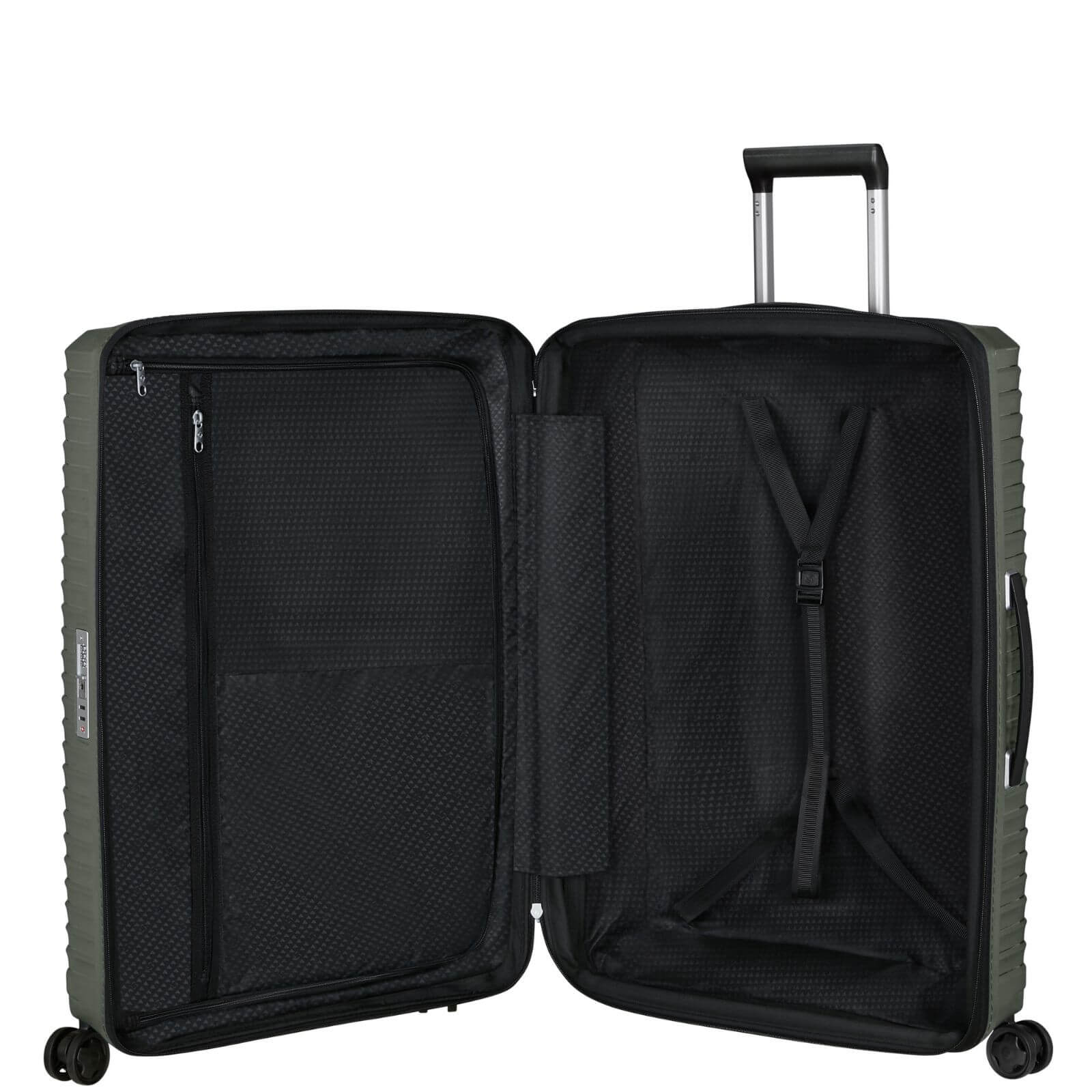 Samsonite Upscape Expandable Hardside Medium Spinner Suitcase - 75cm - Climbing Ivy Interior Image 5