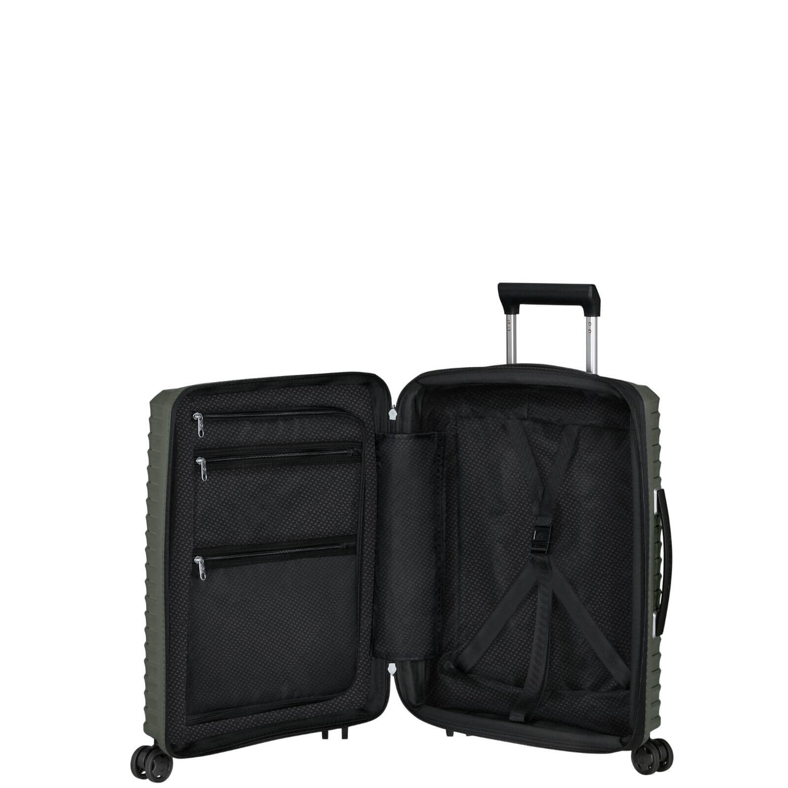Samsonite Upscape Expandable Hardside Carry-On Spinner Suitcase - 55cm - Climbing Ivy Interior Image 5