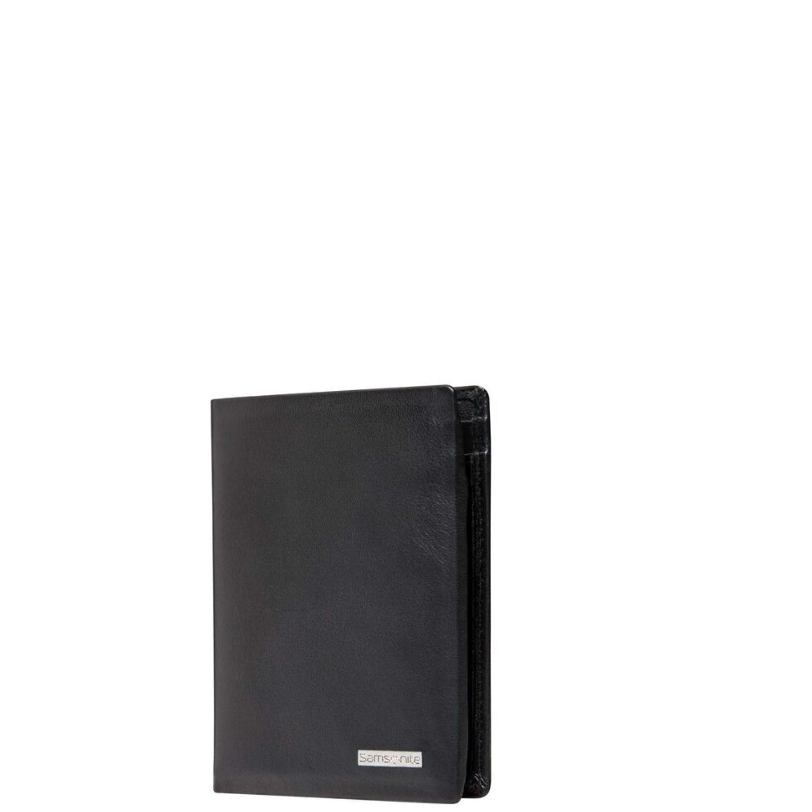 Samsonite RFID DLX Leather Wallet with ID + 4CC - Black