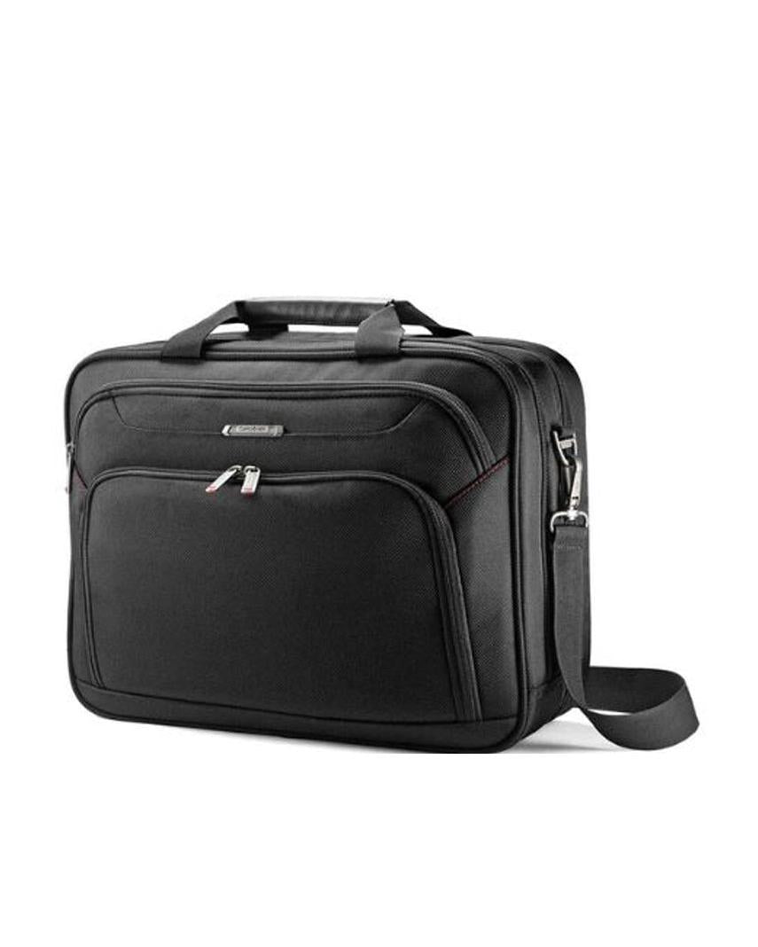 Samsonite Xenon 3.0 Two Gusset Laptop Briefcase - 15.6-Inch - Black Front Right Image 1