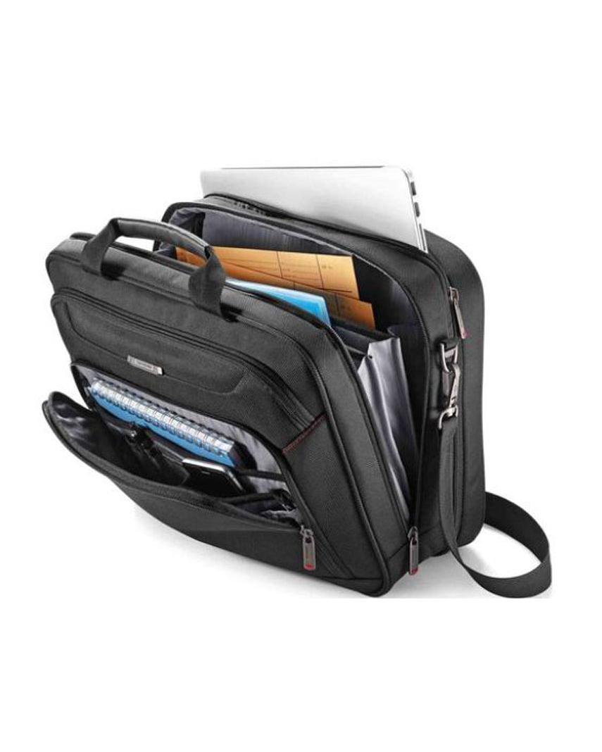 Samsonite Xenon 3.0 Two Gusset Laptop Briefcase - 15.6-Inch - Black Interior Image 2