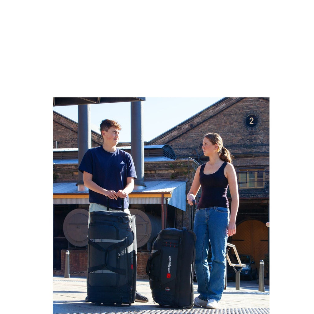 Caribee Scarecrow V2 Large Wheeled Duffle Bag - 100L - Black