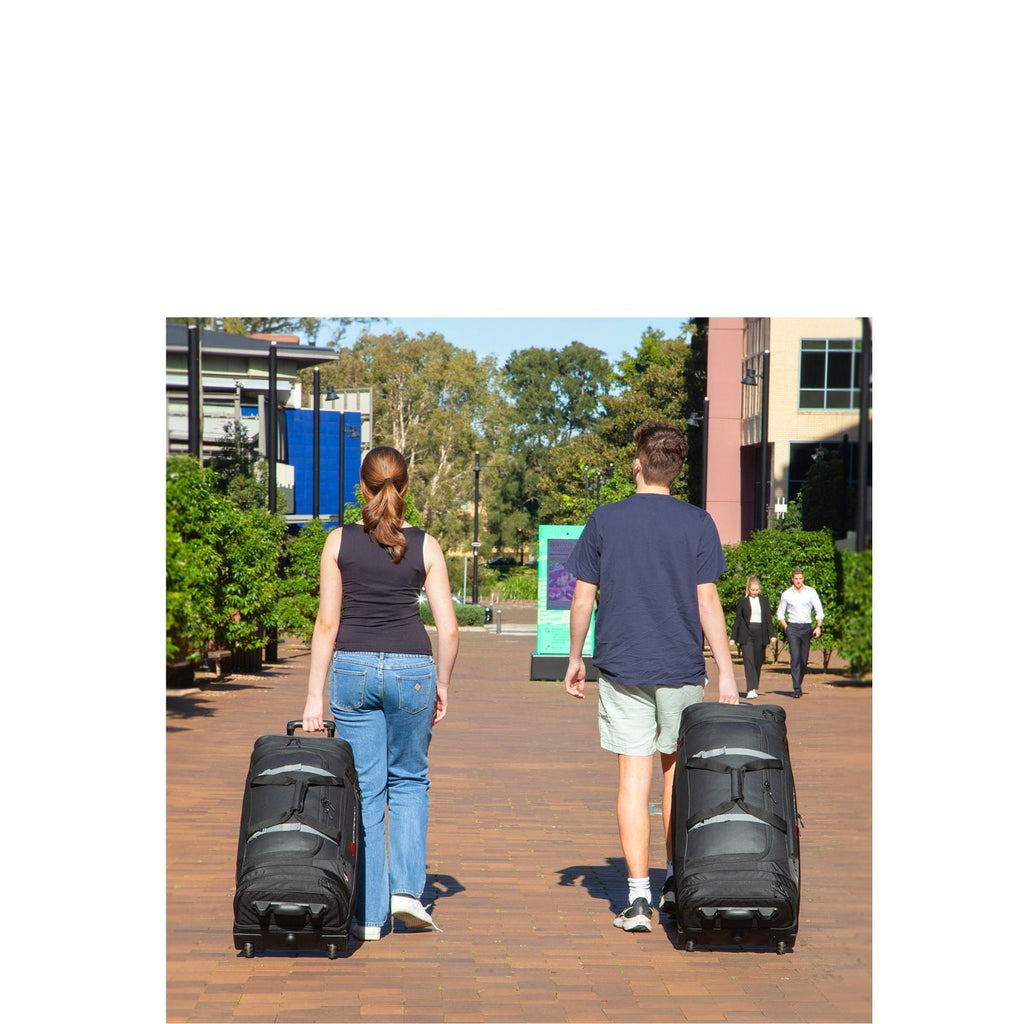 Caribee Scarecrow V2 Medium Wheeled Duffle Bag - 75L - Black