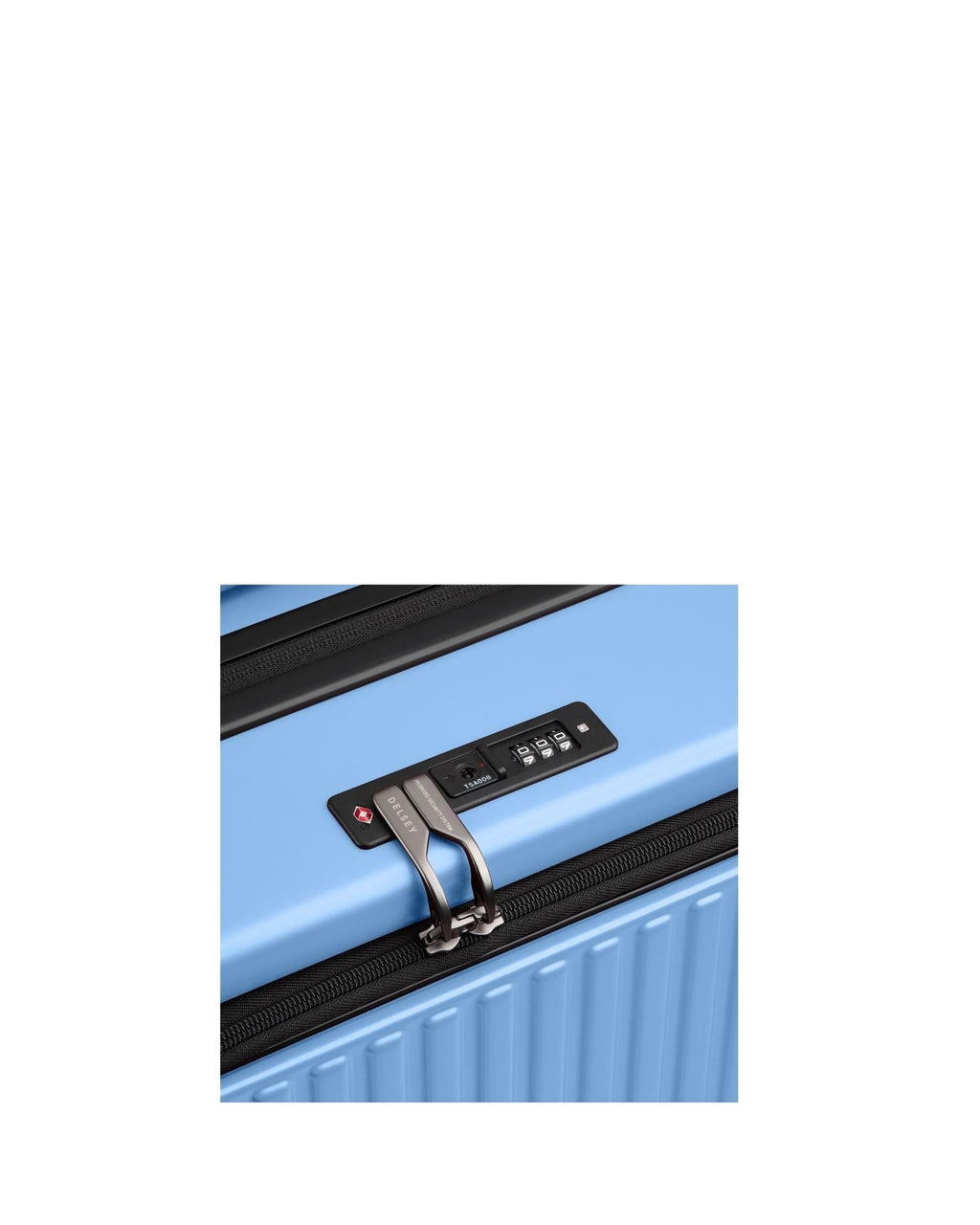 Delsey Securitime Hardside Top Opening Large Spinner Suitcase - 77cm - Lavender Blue Image 9