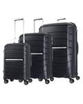 Samsonite Oc2lite Expandable Hardside 3-Piece Spinner Luggage Set - Black Front Right Image 1