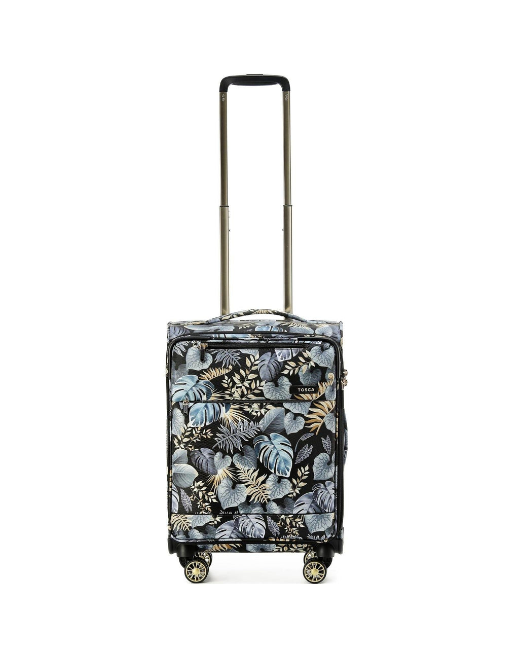Tosca So Lite Expandable Softside Carry-On Spinner Suitcase - 54cm - Golden Palm Front Image 2