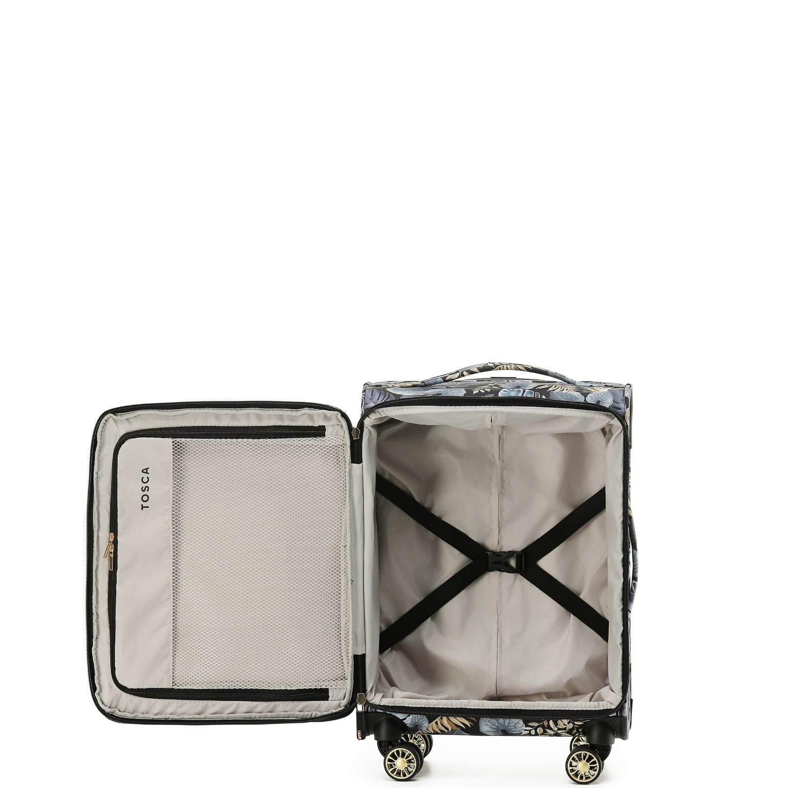 Tosca So Lite Expandable Softside Carry-On Spinner Suitcase - 54cm - Golden Palm