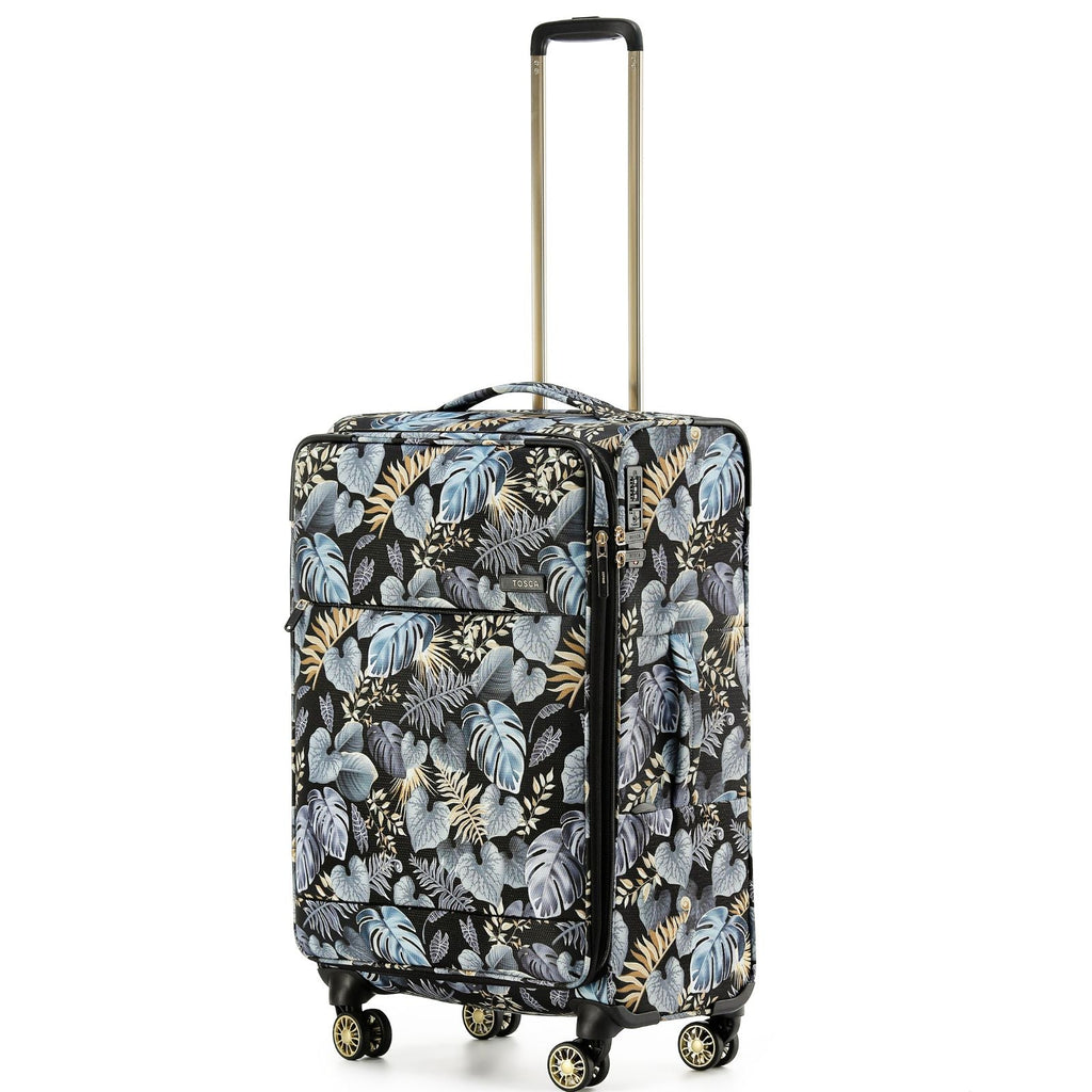 Tosca So Lite Expandable Softside Medium Spinner Suitcase - 67cm - Golden Palm